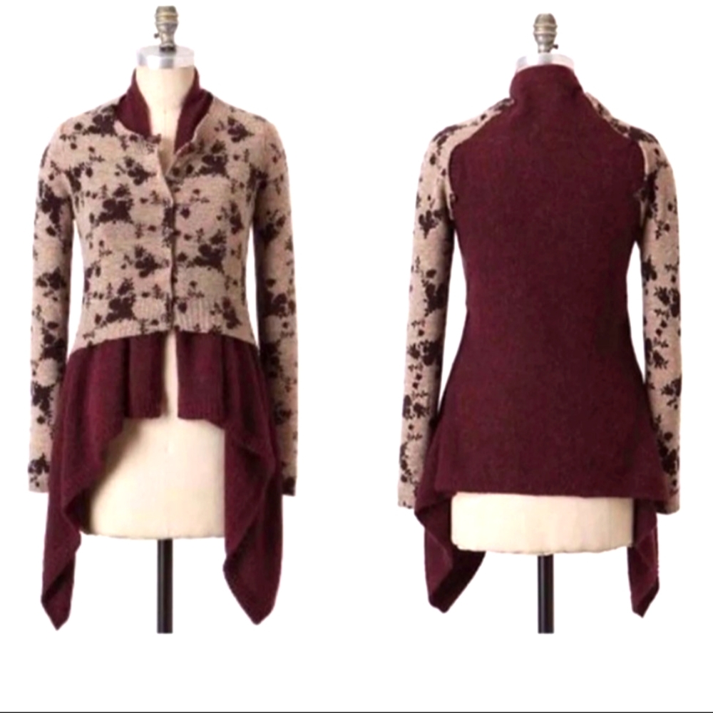 Sleeping On Snow Layered Cardi Sweater